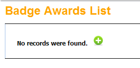 Badge Awards Add